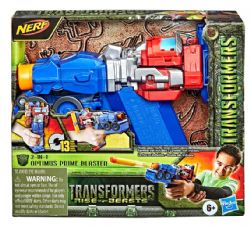 NERF BLASTER CONVERTIBLE 2 EN 1 - TRANSFORMERS OPTIMUS PRIME AVEC MODE FIGURINE DE 17,5 CM